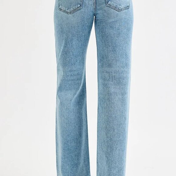 RISEN Full Size Low Rise‎ Ankle Boyfriend Distressed Jeans Plus Size - Picture 6 of 8